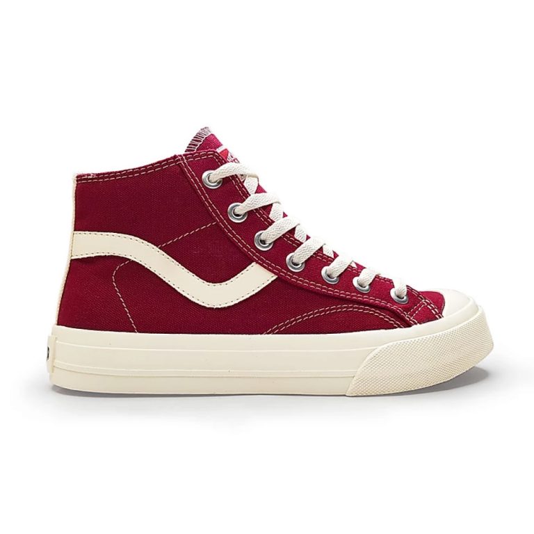 Sepatu Ventela Public High Maroon | Sepatu Ventela ® Online Store